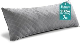 Oubonun Premium Adjustable Loft Quilted Body Pillows - Firm and Fluffy Pillow - Quality Plush Pillow - Down Alternative Pillow - Head Support Pillow - 21"x54"