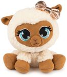 P.Lushes Designer Fashion Pets Ba-Bah La'Creme Premium Llama Stuffed Animal, Crème and Gold, 6”