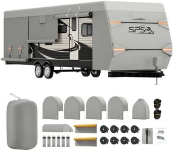 Travel Trailer RV Cover 16-18ft, 8-Layer Waterproof Camper Cover