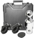 SIRUNTE 60638 Puck System 2-5/16" Gooseneck Hitch Kit for 2013-2024 Dodge RAM 2500 3500 Gooseneck Ball & Safety Chain Anchor Kit with 2 Safety Chain Anchors for Truck Bed
