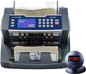 AccuBANKER AB4200 Bill Counter, 300 Bills Hopper Capacity, 200 Bills Stacker Capacity, Variable Counting Speeds up to 1,800 Bills/min & Emergency Stop Function, Commercial Grade, UL & CE cert