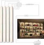 Under Cabinet Lights, 4-Pack 30cm LED Light Strip Kit - V Shape Design, 3000K Warm White, Energy Efficient