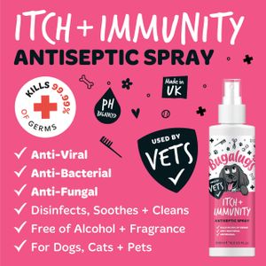 BUGALUGS Itch Immunity Dog Spray – Soothing Relief for Pets