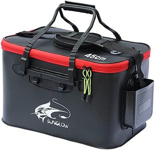 Foldable Multi-Functional Live Fish Bait Bucket - 6/8/10 Gallon, Outdoor Camping EVA Fishing Bag