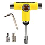 MOVKZACV All-In-One Portable Skate Tools Set Repair Multifunctional Practical T-Type Skateboard Tool With Hexagon Wrench