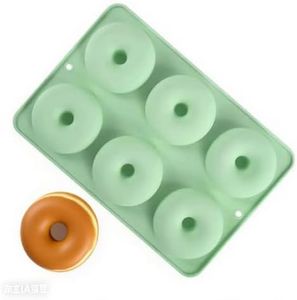 1-Pack Silicone Donut Baking Pan，Food-Grade Silicone,Cavity Donut Mold -Non-Stick, Universal for Cakes & Breads,Heat-Resistant & Easy to Clean，Silicone Baking Tray Doughnut Maker Moulds