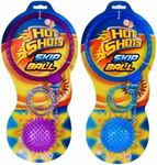 HOT BARGAINS 3 X Light Up Skip Ball | Flashing Ankle Spike Ball Assorted Color | Skipping Toy for Outdoor Game Beach Party, Kids party, Summer Game (3)