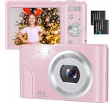 Digital Camera,HD 1080P Vlogging Camera 2.4" LCD Compact Camera with 16X Digital Zoom,Portbale Cameras for Photography,Mini Christmas Digital Camera for Beginners, Kids