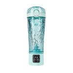 Electric Protein Shaker Bottle, Mixer Cup for Shakes and Meal Replacements, BPA-free, 3 adjustable mixing durations, USB Rechargeable Shaker Cups, Mixer Cup for Protein Shakes 24oz/700ml(Green)