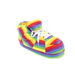 Happy Feet Slippers Standard Sneaker Slippers for Men, Women, and Kids - As Seen on Shark Tank - Classy Oversized House Slippers for Women with Non-Slip Rubber Soles - Rainbow - Large