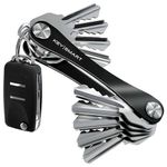 KeySmart Compact Minimalist Pocket-Sized Key Holder and Key Organizer, EDC Key Carrier w Key Ring Loop Piece for Car Key Fob Keychain Accessories for Men, Husband and Dad