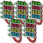 AZDelivery 0.28 Inch Mini Digital Voltmeter with 7 Segment LED Display 2.5V - 30V, Voltage Display, Voltage Measurement Module, compatible with Arduino including E-Book! (Pack of 5)