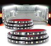 2PCS 60'' 180 LEDs Truck Bed Light Strip Kit with Waterproof IP67 on/Off Switch Blade Fuse 2-Way Splitter Extension Cable for Cargo, Pickup Truck, SUV, RV, Boat and More