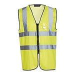 Blackrock Hi Vis Yellow Executive Sleeveless Vest Waistcoat, Men's and Women's Full-Length Zip, Lightweight, Reflective High Visibility Safety Wear, Fully EN Certified - Medium