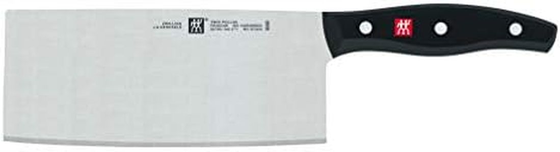ZWILLING TWIN Pollux Chinesisches Kochmesser 18 cm, Rostfreier Spezialstahl, Ergonomischer Kunststoff-Griff, Schwarz