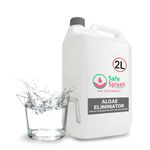 Safe Splash Algae Eliminator 2 Litre - Fast Algaecide for Swimming Pools & Hot Tubs, Clears Green Water, Prevents Algae Regrowth, Easy Weekly Maintenance Treatment