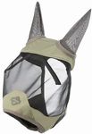 LeMieux Visor-Tek Half Fly Mask - Breathable Mesh - Fern - Large