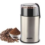 AGARO Grand Coffee Grinder, Stainless Steel Electric, Capacity 60 GMS Dry Coffee Bean, Silver