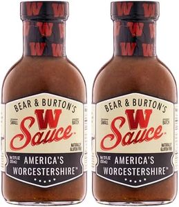 Bear and Burton's W Sauce | Distinctive Worcestershire Sauce Blend | Perfect for Steaks, Dressings & Marinades | 12 Oz - Pack of 2