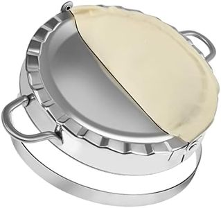 PAMISO Large Empanada Maker, 6.4 inch Empanada Seal with 7 Inch Dough Cutter Circle, Stainless Steel Empanada Press,Meat Pocket Pie