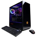 CYBERPOWERPC Gamer Master Gaming PC, AMD Ryzen 5 5600G 3.9GHz, GeForce RTX 3050 8GB, 16GB DDR4, 500GB NVMe PCIe SSD, 2TB HDD, WiFi & Win 11 Home (GMA890AV2), Black