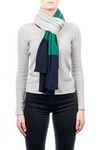 DALLE PIANE CASHMERE - 3 colors scarf 100% cashmere - Woman/Man, Color: Green/Blue/Grey, One size