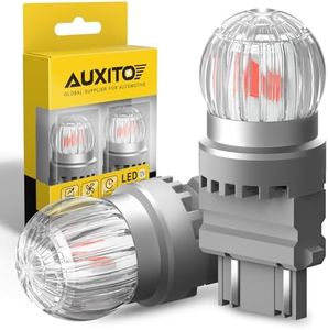 AUXITO 3157 LED Bulbs Red Brake Light, 400% Brighter 1;1 Size, 3156 3056 3057 3457 4057 4157 Lights for Tail Light, Brake Lights, Side Marker Parking Light, Pack of 2