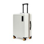 MOKOBARA The Transit Luggage Poly-Carbonate Hard Sided 8 Silent Ninja Wheels for Travelling (Still Loading Brownray (Limited Edition), Check-in Medium)