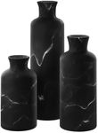 Creative Scents Matte Black Vase Set - Vases Home Decor, Premuim Quality for Holding Pampas Grass, Dried/Fresh Flowers, Vases for Decor - Kitchen, Bedroom, Office, Living Room, or Shelf Decor