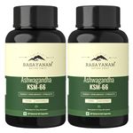 Rasayanam Ashwagandha Ksm-66 (500 Mg) Pack Of 2 Extra Strength Natural Formulation Support Strength & Energy Withania Somnifera Extract, capsule
