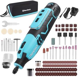DURATECH Cordless Rotary Tool, 12V Rechargeable Rotary Tool with 118pcs Accessories, 7 Variable Speed 35000RPM, Power Rotary Multi Tool Kit for Sanding, Polishing, Carving, Drilling and DIY Crafts