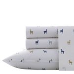 Poppy & Fritz - Full Sheets, Cotton Percale Bedding Set, Crisp & Cool, Lightweight Home Decor (Llamas, Full)