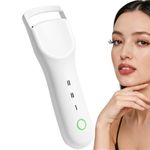 Heated Eyelash Curler, Rechargeable Lash Curler with Silicone Pad, Fast Heating & Long-Lasting Curl, Electric Eyelash Curler for All Eye Shapes, Suitable for False Eyelashes & Natural