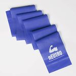 NEUTRO Natural Rubber Flat Resistance Band (FRB) for Strength Training, Physical Therapy, Pilates and Chair Exercises (Blue)