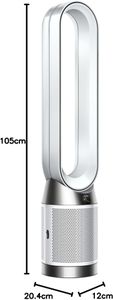 Dyson Purifier Cool PC1 Air Purifier and Fan – Powerful Cooling, White