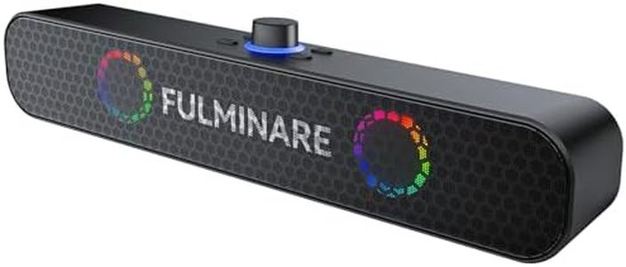 FULMINARE Bluetooth Speaker with 26W HD Sound, Portable Speaker Up to 30H Playtime, AUX&TF-Card&USB Input, LED Lights, Speakers Bluetooth 5.3 Wireless for Home/Party/Outdoor, Birthday Gift (Black)