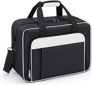 GDNasist Carrying Case Fit for PS5, Travel Thickened Protective Bag Compatible with Playstation 5 Console, Headset, PS5 Controller, Game Discs, and Gaming Accessories, White