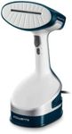 Rowenta X-Cel Plastic Handheld Steamer for Clothes 1600 watts 25-Second Fast Heat-Up, Powerful Continuous or On Demand Steam, 3in1 Attachment Portable, Ironing, Garment Steamer, Travel Must Have White