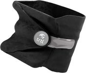 trtl Travel Pillow for Neck Support- Super Soft Neck Pillow with Shoulder Support and Cozy Cushioning - Lightweight and Easy to Carry - Machine Washable - Black