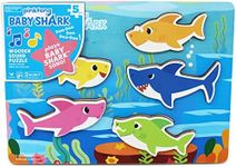 Pinkfong Baby Shark Musical Wood Sound Puzzle- Plays Song | Baby Shark Toys | Toddler Toys | Kids Toys | Baby Shark Birthday Decorations for Ages 2+