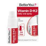 BetterYou D3000 + Vitamin D + K2 Spray 12ml