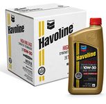 Havoline 254646482 10W30 High Mileage Synthetic Blend, 1 Quart (Pack of 6)