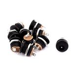 uxcell 10 Pcs Panel Mounted 2.1mm x 5.5mm DC Jack Socket Connecor DC-022