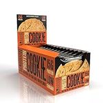 Warrior Protein Cookies – 15g of Protein – Low Sugar – Baked Cookie Snack – 12 x 60g – Individually Wrapped – Vegetarian Friendly, Salted Caramel