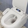 HOROW Smart Bidet Toilet Seat - Heated Seat with Adjustable Temperature, Built-in Warm Air Dryer & Night Light, Includes Water Filter, Soft Close Lid & Self-Cleaning Nozzle