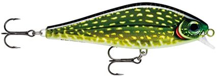 Rapala - Lure Super Shadow Rap Fishing - Plastic Construction - Freshwater Fishing Slow Fishing - Swimming Depth 1-1.4m - Size 16cm / 77g - Made in Estonia - Live Pike