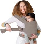 Lalabu Simple Baby Wrap | Forget The Complex Baby Sling Wrap, Grab a Simple No-Tie, Comfortable & Easy-to-Use Lalabu Baby Wearing Wrap | Infant Baby Carrier Wrap for 3 Months - 2 Years (Driftwood)