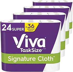 Viva Signature Cloth Paper Towels, Task Size - 6 Count (Pack of 4)