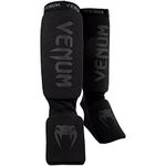 Venum Unisex Kontact Shinguards, Black (Black/Black), One Size