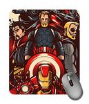 Darkbuck� Mouse Pad for Gaming PC Laptop Desktop Mousepad Rubber Base with Anti Skid Smooth Surface (22 cm x 18 cm) Superhero Avengers Design 2